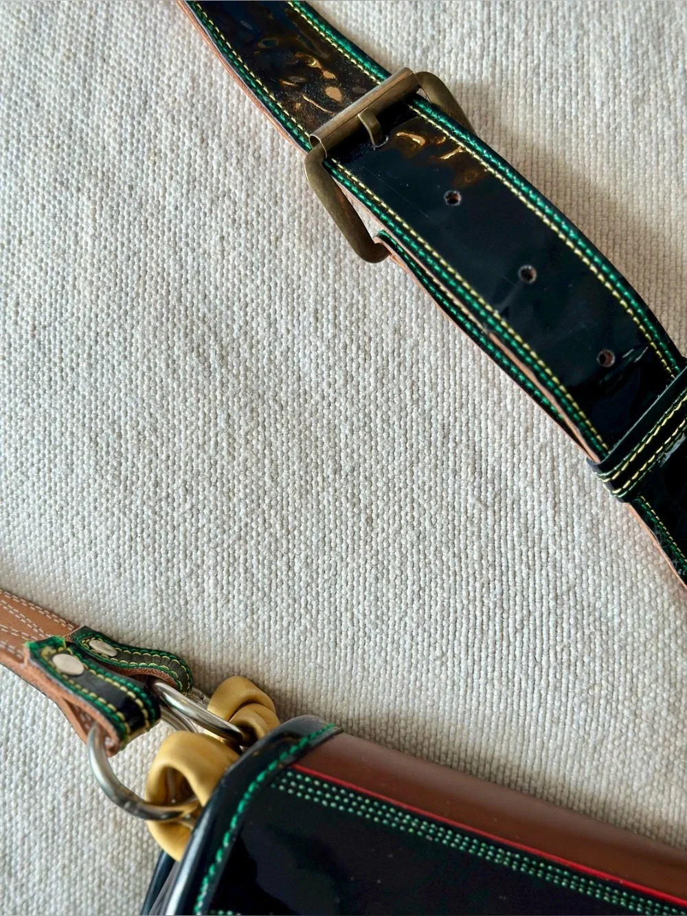 VTG Handcrafted Columbian Leather & Fur Carriel Bag | Luis J. Osorio | Jericó
